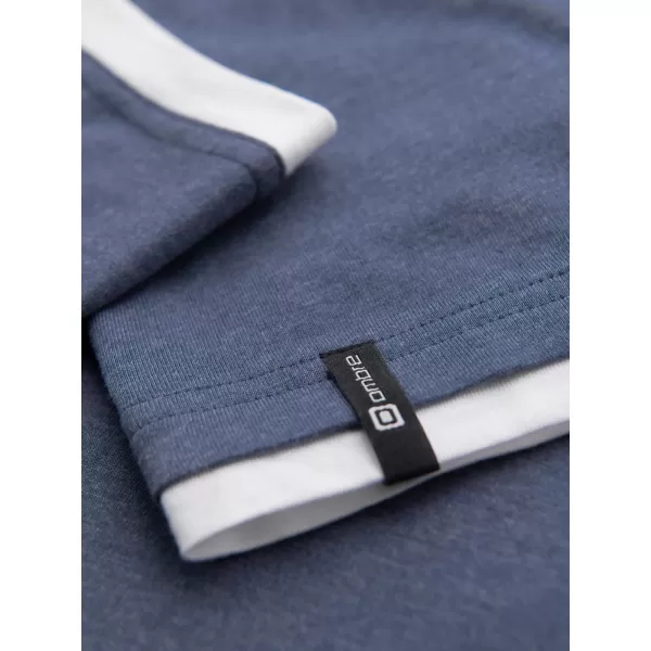  Herren-T-Shirt OMBRE OM-TSCT-0256 DUNKELBLAUE MELANGE 