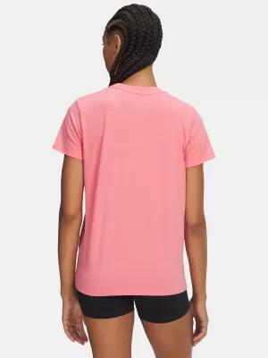 Damen-T-Shirt UNDER ARMOUR UA RIVAL CORE SS 1383648-601 ROSA