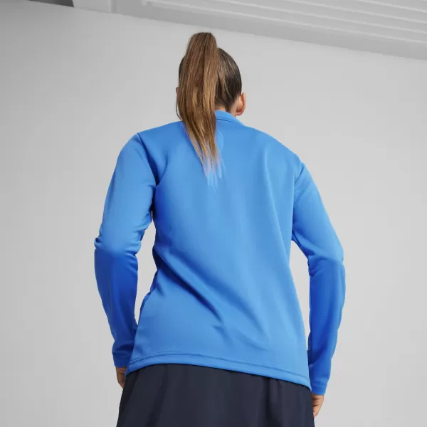  Damen-T-Shirt PUMA TEAMGOAL TRAINING 1/4 ZIP WM 658631-02 E.BLU.LEMON/WHITE/TEAM ROYAL 