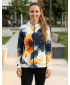 Hochwertiges Damen-Sweatshirt mit Reißverschluss ALTISPORT VOJ/ALW127MI02 SCHWARZ/ORANGE