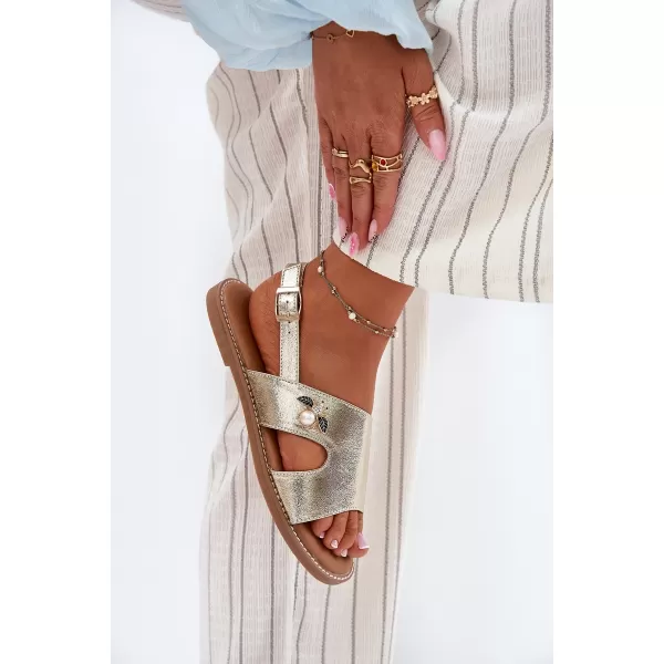  Damensandalen VINCEZA 17378 GOLD 