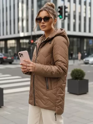 Damenjacke DSTREET TY5608 BRAUN