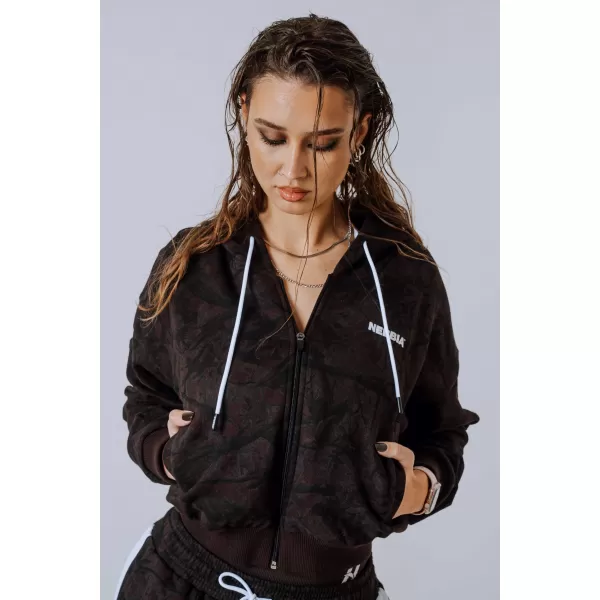  Kapuzenpullover mit Reißverschluss POWER 895 DARK BROWN CAMO Nebbia 