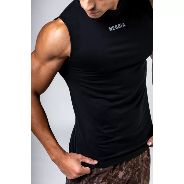  Nahtloses T-Shirt ohne Ärmel POWER 899 BLACK Nebbia 