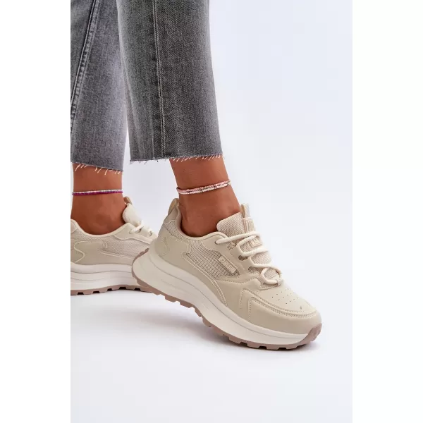  Damen-Sneaker BIG STAR NN274A105 BEIGE Big Star Shoes 