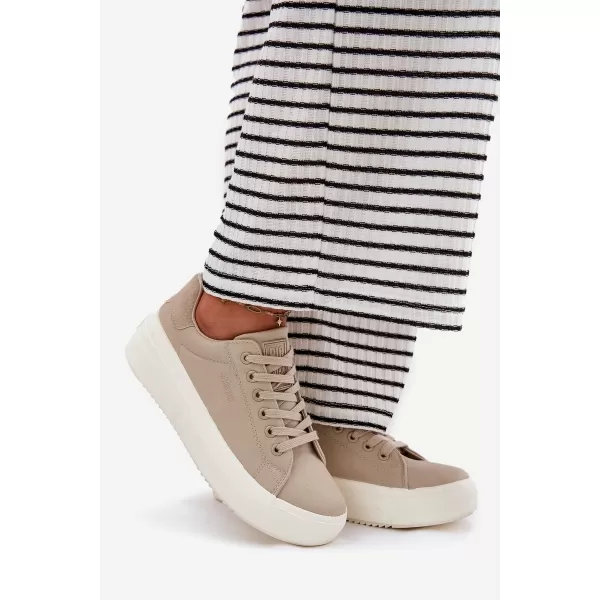  Damen-Sneaker BIG STAR RR274465 BEIGE Big Star Shoes 