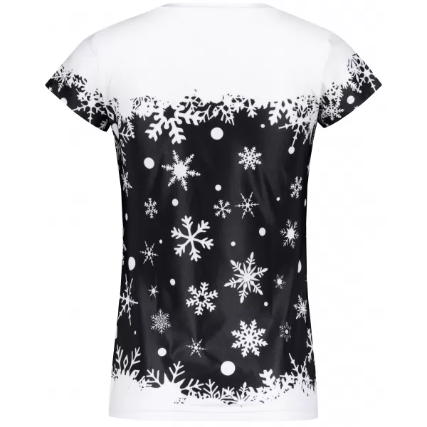  Premium-Weihnachts-T-Shirt für Damen ALTISPORT VOJ/ALWVN3TR06 WEIß 