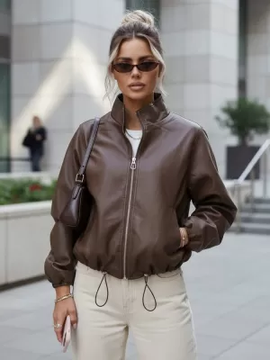 Damenjacke DSTREET TY5596 BRAUN