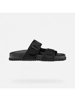 Herrenhausschuhe GEOX PARNAIBA G014434 SCHWARZ