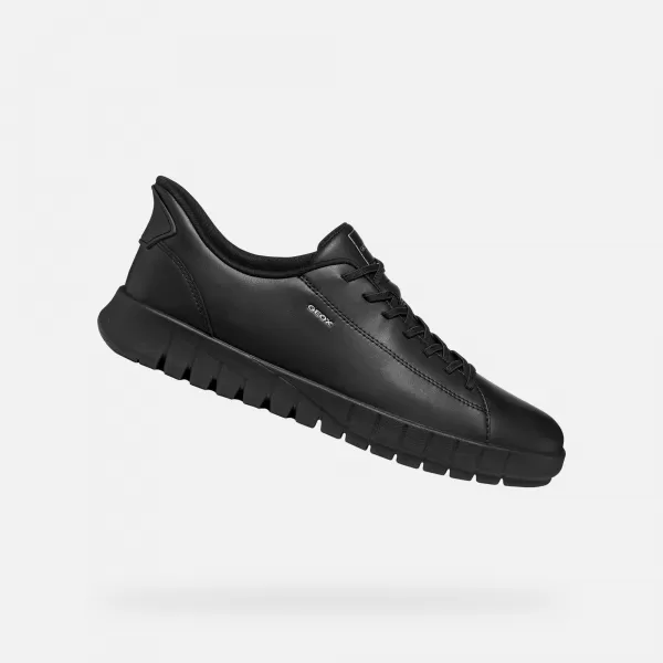  Herren-Sneaker GEOX FLEXTRIDE PLUS G014652 SCHWARZ 