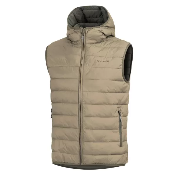  Weste PENTAGON AURORA 2.0 PUFFER HOODED VEST K04011-2.0 KHAKI 