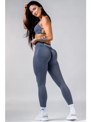 Push-up-Leggings mit hoher Taille POWER 888 GRAU Nebbia