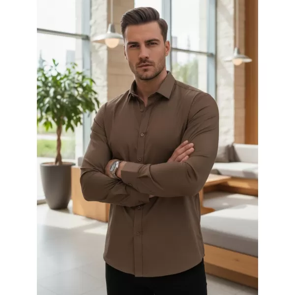 Herrenhemd DSTREET DX2680 BRAUN 