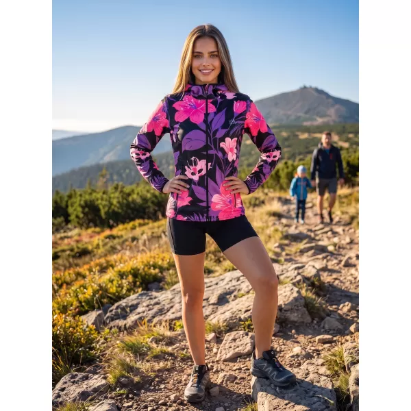  Premium-Softshelljacke für Damen ALTISPORT VOJ/ALW115JACK01 LILA/SCHWARZ 