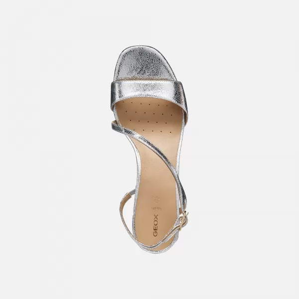  Damensandalen GEOX NEW ERAKLIA 50 T01 G012949 SILBER 