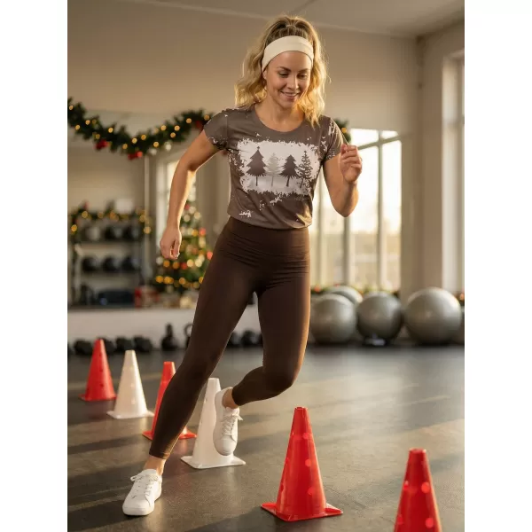  Premium-Weihnachts-T-Shirt für Damen ALTISPORT VOJ/ALWVN4TR06 BEIGE 