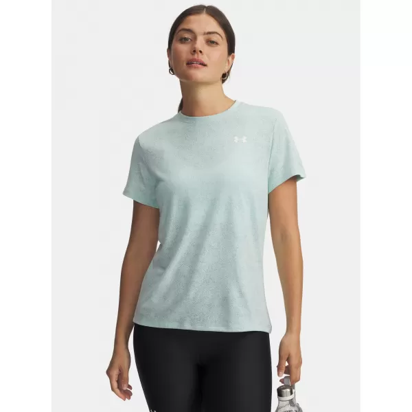  Damen-T-Shirt UNDER ARMOUR TECH PIXELATE SSC 6012302-703 GRÜN 