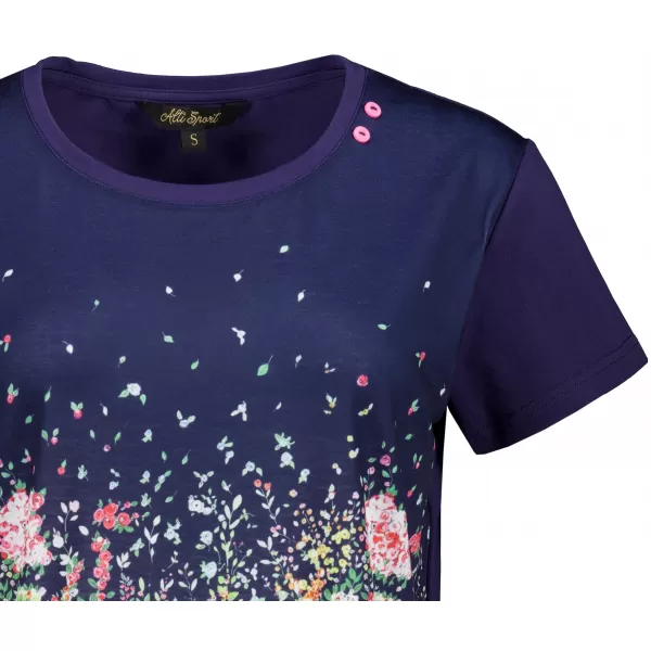  Damen-T-Shirt ALTISPORT HELINA DUNKELBLAU 