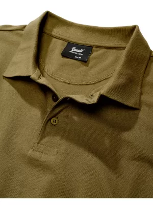 Herren-T-Shirt mit Kragen BRANDIT 4215 OLIVE