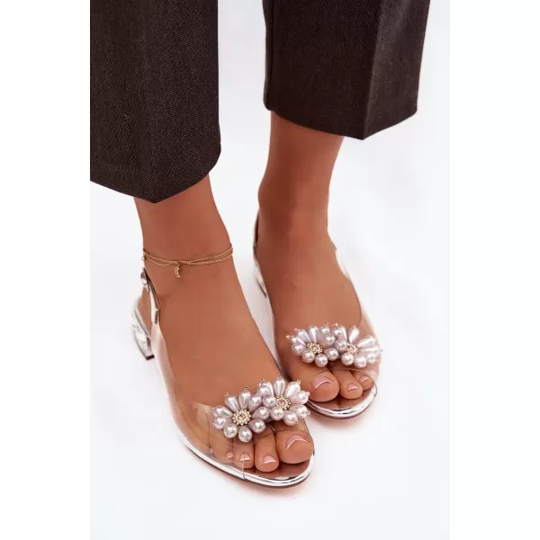  Damensandalen D&A MR52-229 SILBER 