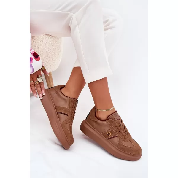  Damen-Sneaker LOPEZ JUST DARE SS2D4005 BRAUN/BEIGE Daniel Lopez Just Dare 