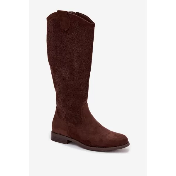 Damenstiefel S.BARSKI HY61-8022 BRAUN 