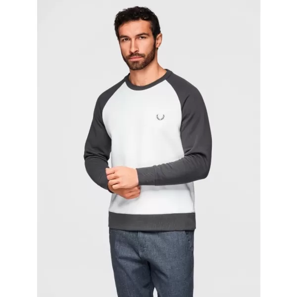  Herren-Sweatshirt OMBRE OM-SSNZ-0239 CREME UND GRAPHIT 