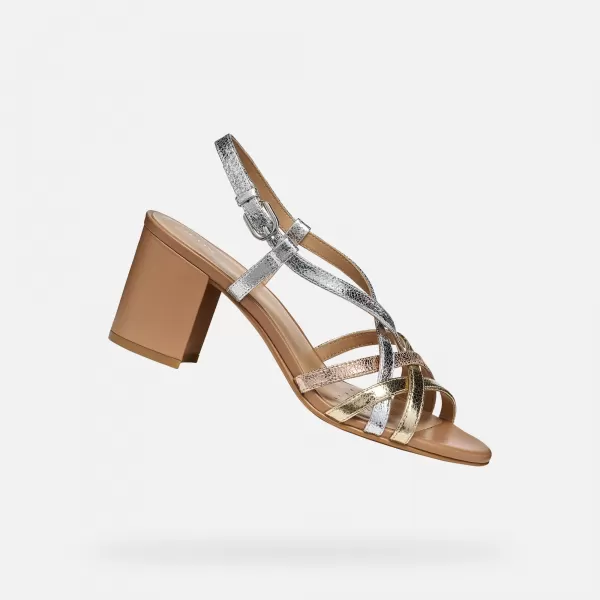  Damensandalen GEOX VIRNILISA 65 S G012824 GOLDEN 