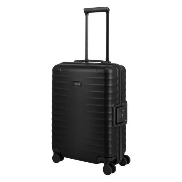  Koffer an Bord TITAN Overseas S20 NACHTSCHATTEN SCHWARZ 