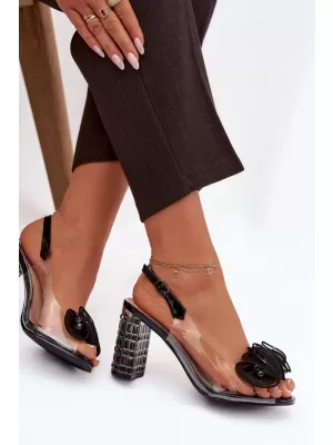 Damensandalen D&A MR52-237 SCHWARZ