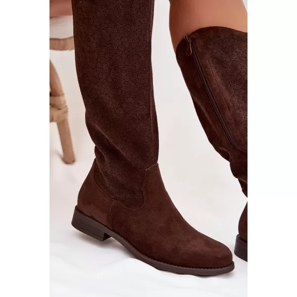  Damenstiefel S.BARSKI HY61-8022 BRAUN 