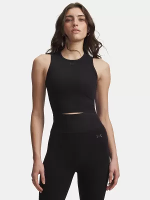 Damen-Tanktop UNDER ARMOUR SEAMLESS COTTON HAND TANK 6011132-008 SCHWARZ