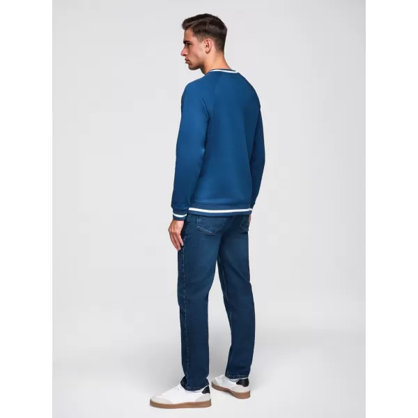  Herren-Sweatshirt OMBRE OM-SSNZ-0244 DUNKELBLAU 