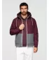 Herrenjacke OMBRE OM-JANP-0242 BURGUNDERGRAU