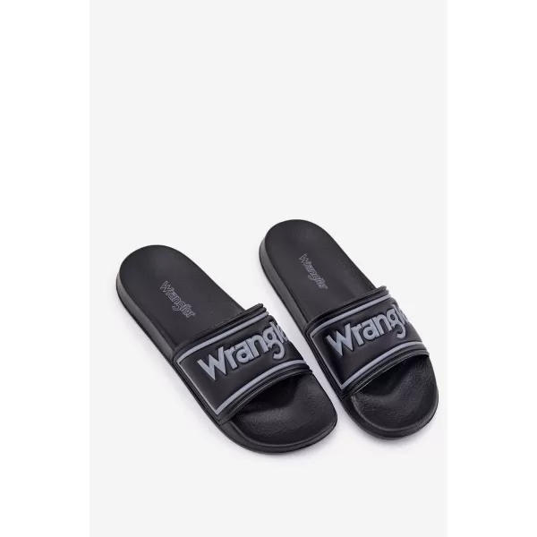  Herrenhausschuhe WRANGLER AVERELL 20251042.25Y SCHWARZ 