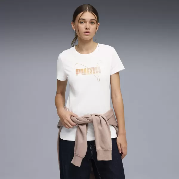  Damen-T-Shirt PUMA ESS LOGO LAB TEE 691824_02 PUMA WEIß 