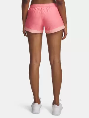 Damen-Shorts UNDER ARMOUR TECH PLAY UP 3IN COLORBLOCK 6010875-600 ROSA