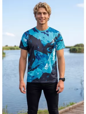 Premium-T-Shirt für Herren ALTISPORT VOJ/ALM131TR01 KEROSIN/SCHWARZ