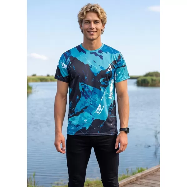  Premium-T-Shirt für Herren ALTISPORT VOJ/ALM131TR01 KEROSIN/SCHWARZ 
