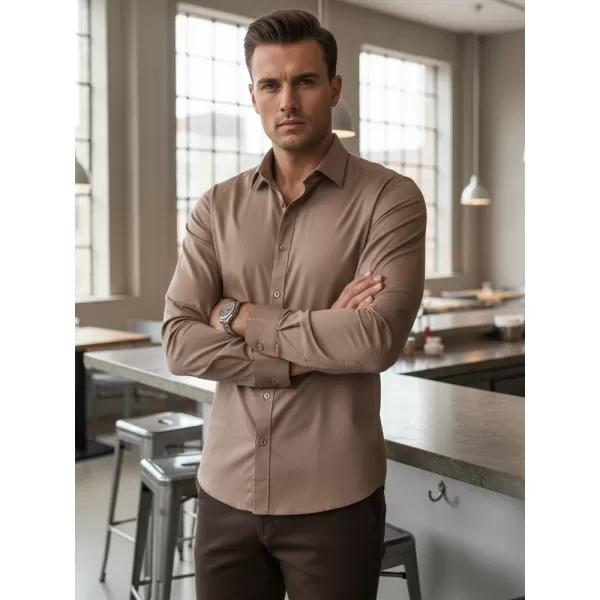  Herrenhemd DSTREET DX2686 BEIGE 
