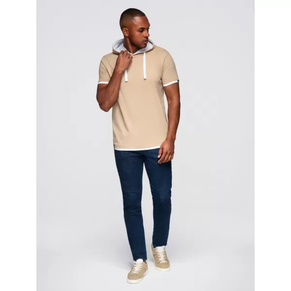  Herren-T-Shirt OMBRE OM-TSCT-0256 BEIGE 