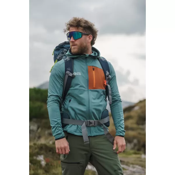  Powerfleece-Sweatshirt für Herren NORDBLANC BRACKEN NBWFM8286 DUNKELGRÜN 