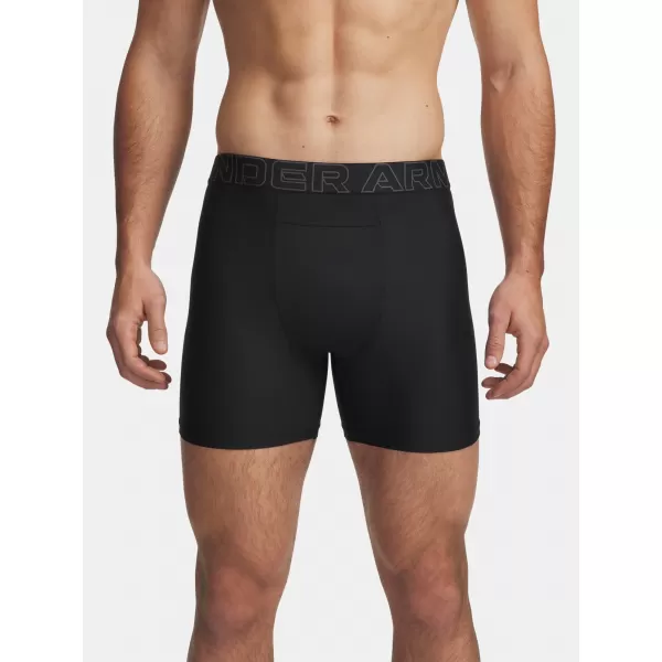  Herren-Boxershorts UNDER ARMOUR PERFORMANCE POUCH - SOLID 6IN - 2 6011474-001 SCHWARZ 