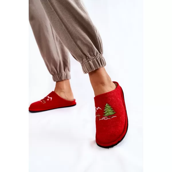  Damenhausschuhe BIG STAR KK276017 ROT/BEIGE Big Star Shoes 