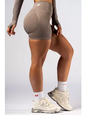 Push-up-Shorts mit hoher Taille POWER 893 LIGHT BROWN ASH Nebbia