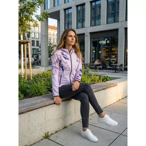  Premium-Softshelljacke für Damen ALTISPORT VOJ/ALW064JACK01 LILA 