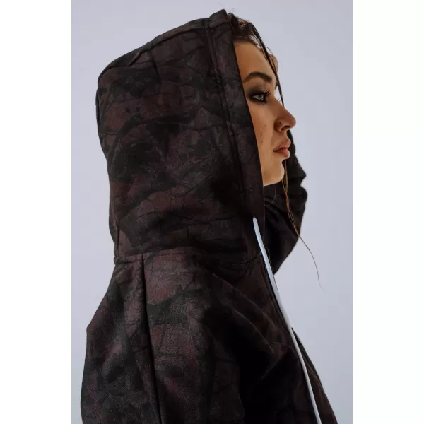  Kapuzenpullover mit Reißverschluss POWER 895 DARK BROWN CAMO Nebbia 