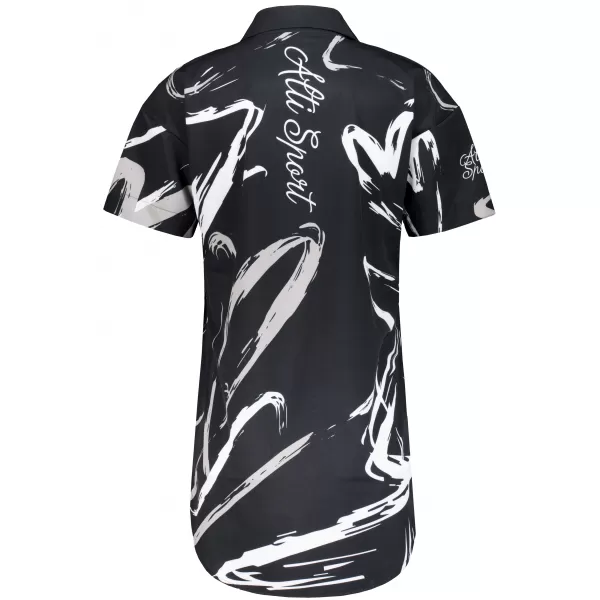  Premium-Shirt für Damen ALTISPORT VOJ/ALW049KOS01 SCHWARZ UND WEIß 