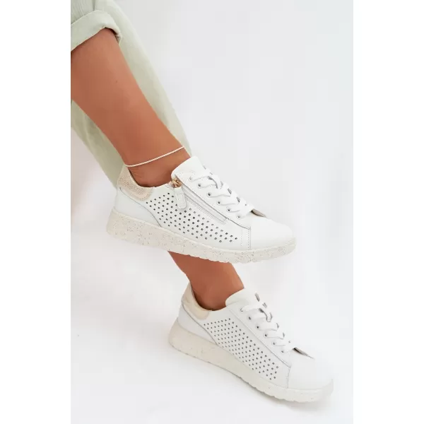  Damen-Sneaker EVENTO KALORINNE WEIß/GOLD 