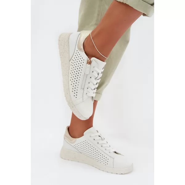  Damen-Sneaker EVENTO KALORINNE WEIß/GOLD 